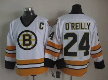 Terry O'Reilly Boston Bruins white Throwback jersey