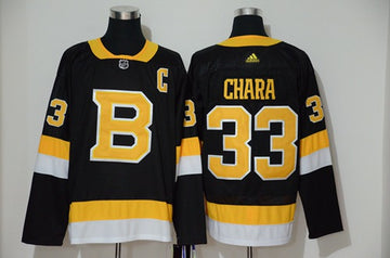 Zdeno Chara Boston Bruins black Throwback jersey