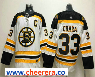 Zdeno Chara Whit With C Patch Boston Bruins jersey
