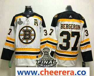 Patrice Bergeron Boston Bruins white jersey