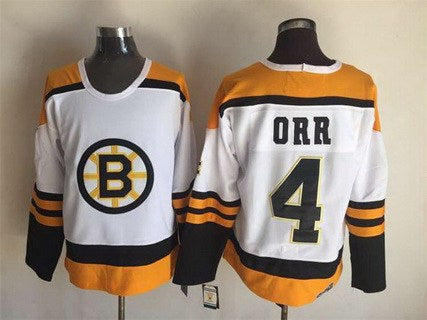 Bobby Orr Boston Bruins white Throwback jersey