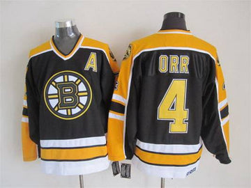 Bobby Orr Boston Bruins black Throwback jersey