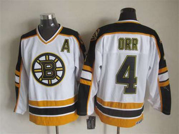 Bobby Orr Boston Bruins white Throwback jersey