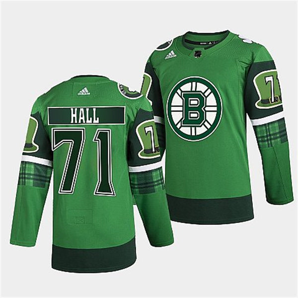 Taylor Hall Boston Bruins green jersey