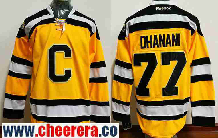 Dhanani Boston Bruins yellow Throwback jersey