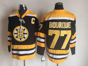 Ray Bourque Boston Bruins black Throwback jersey