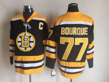 Ray Bourque Boston Bruins black Throwback jersey