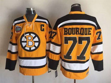 Ray Bourque Boston Bruins yellow Throwback jersey