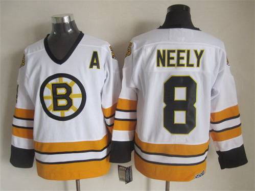 Cam Neely Boston Bruins white Throwback jersey