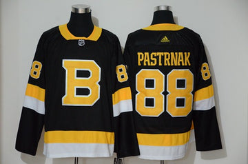 David Pastrnak Boston Bruins black Throwback jersey