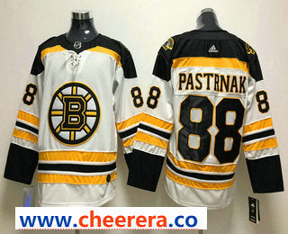 David Pastrnak Boston Bruins white jersey