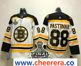 David Pastrnak Boston Bruins white jersey