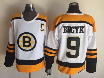 Johnny Bucyk Boston Bruins black Throwback jersey