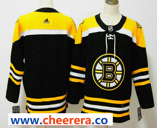 Custom Boston Bruins black jersey