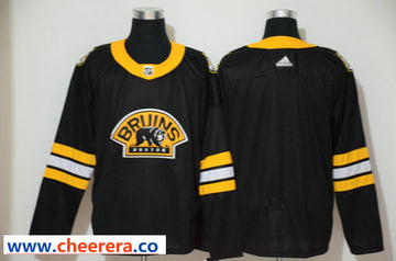 Custom Boston Bruins black jersey
