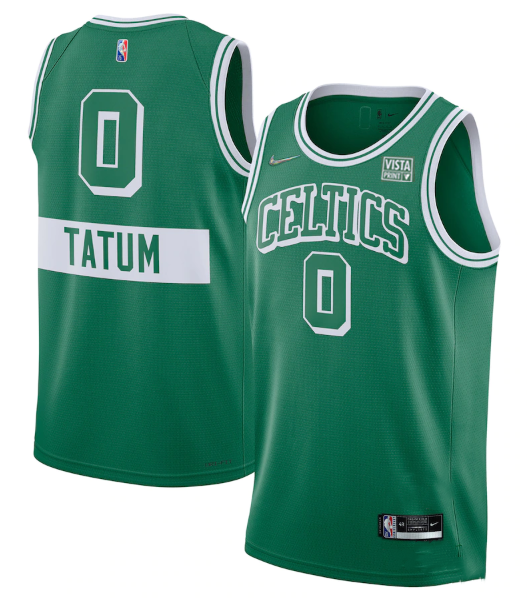 Jayson Tatum Boston Celtics green jersey