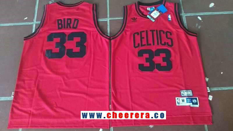 Larry Bird Boston Celtics red Throwback jersey
