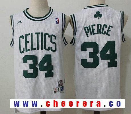 Paul Pierce Boston Celtics white Throwback jersey