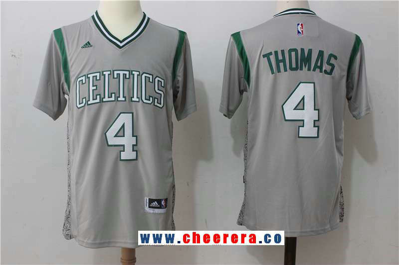 Isaiah Thomas Boston Celtics gray jersey