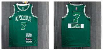 Jaylen Brown Boston Celtics green jersey