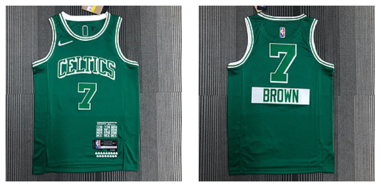 Jaylen Brown Boston Celtics green jersey