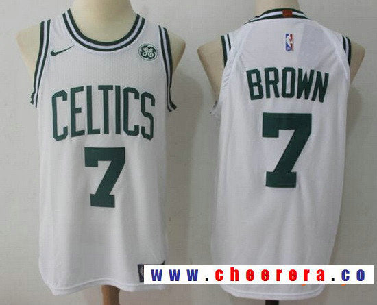 Jaylen Brown Boston Celtics white jersey