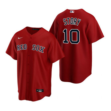Trevor Story Boston Red Sox red jersey