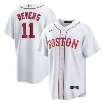 Rafael Devers Boston Red Sox white jersey
