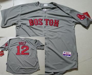 Brock Holt Boston Red Sox gray Road jersey