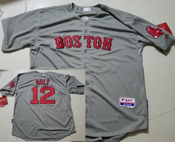 Brock Holt Boston Red Sox gray Road jersey