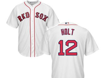 Brock Holt Boston Red Sox white Home jersey