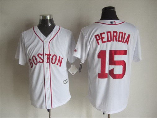 Dustin Pedroia Boston Red Sox white Alternate jersey