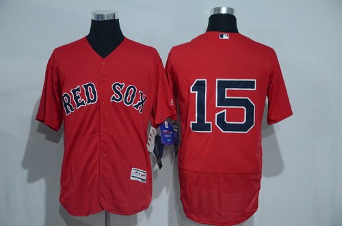 Dustin Pedroia No Name Boston Red Sox red jersey