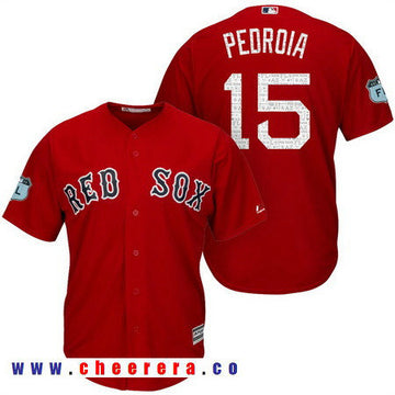 Dustin Pedroia Boston Red Sox red jersey
