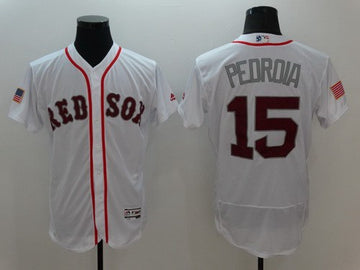 Dustin Pedroia Boston Red Sox white Fashion jersey