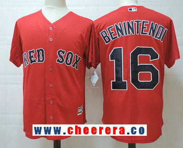 Andrew Benintendi Boston Red Sox red Alternate jersey