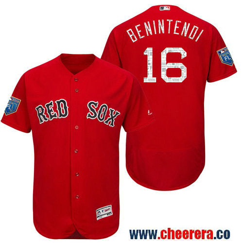Andrew Benintendi Boston Red Sox scarlet jersey