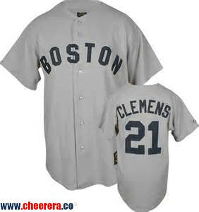 Roberto Clemente Boston Red Sox gray Cooperstown jersey