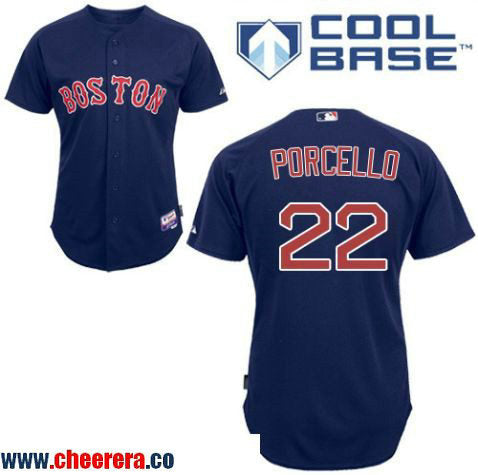 Rick Porcello Boston Red Sox navy jersey