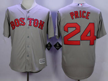 David Price Boston Red Sox gray Away jersey