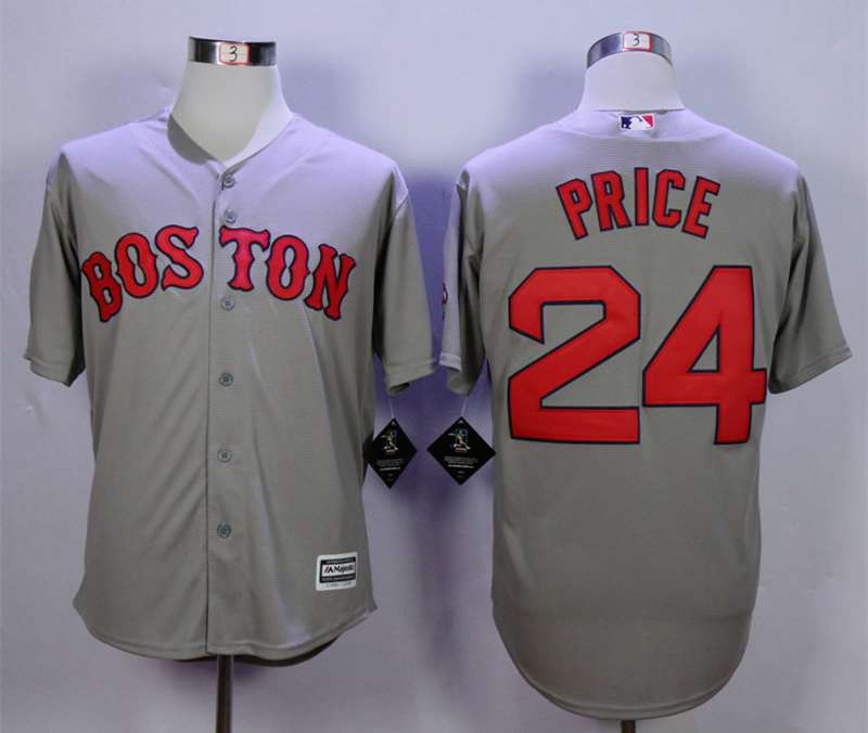 David Price Boston Red Sox grey jersey