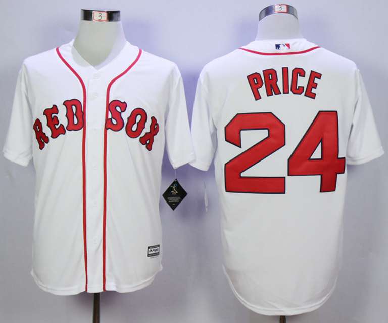 David Price Boston Red Sox white jersey