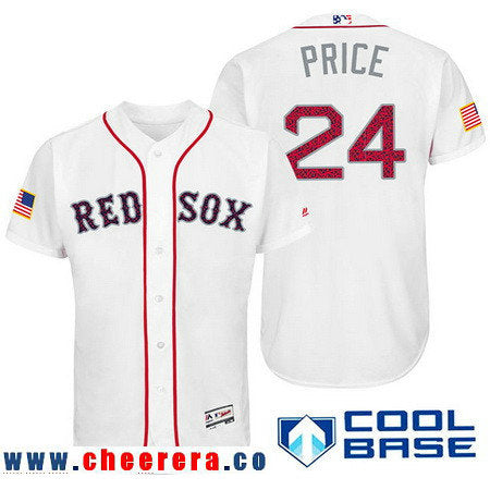 David Price Boston Red Sox white Fashion jersey
