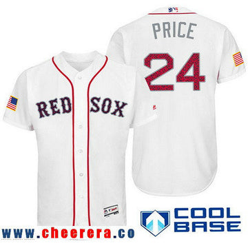 David Price Boston Red Sox white Fashion jersey