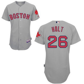 Brock Holt Boston Red Sox gray jersey