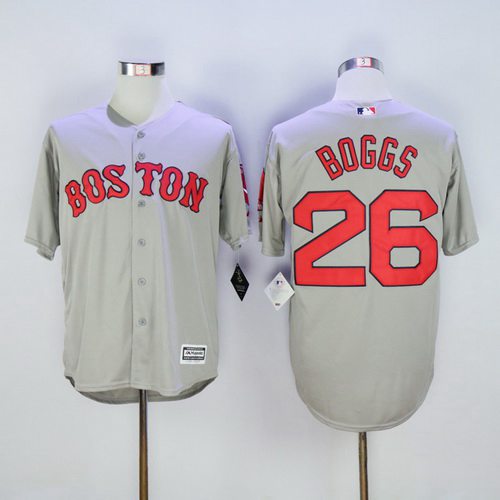 Wade Boggs Boston Red Sox gray Road jersey