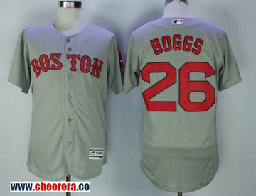 Wade Boggs Boston Red Sox gray Road jersey