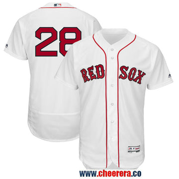 JD Martinez Majestic Boston Red Sox white Authentic jersey