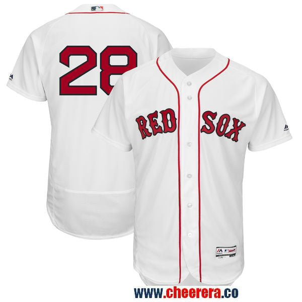JD Martinez Majestic Boston Red Sox white Authentic jersey