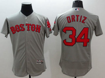 David Ortiz Boston Red Sox gray jersey